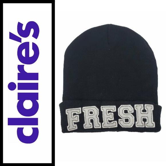 ♡Claire's Black Beanie♡